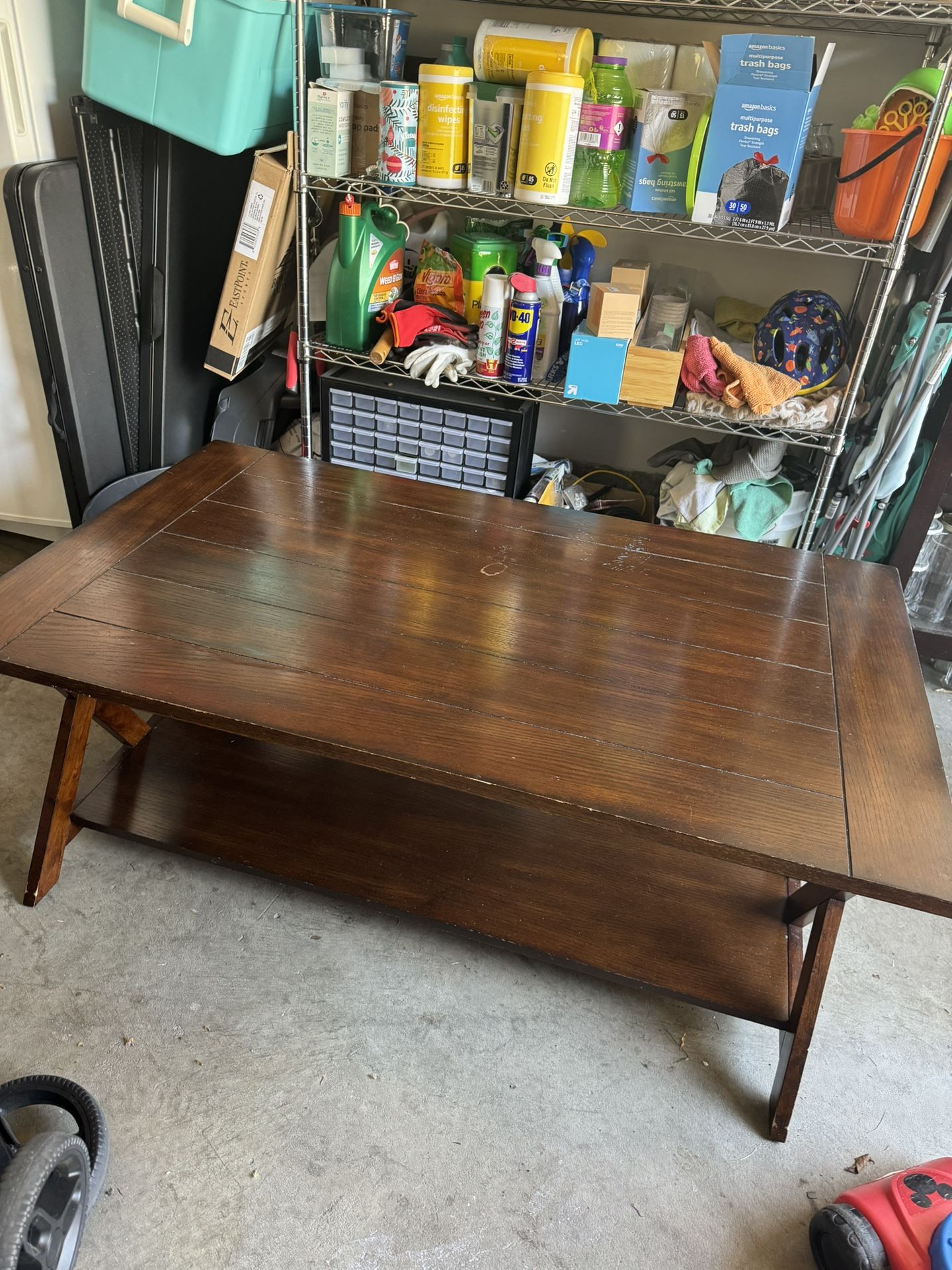 Free Solid Wood Coffee Table And Side Table
