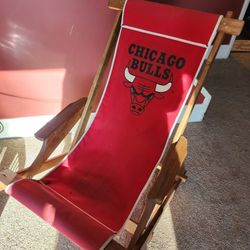 Chicago Bulls Vintage Sling Beach Chair 