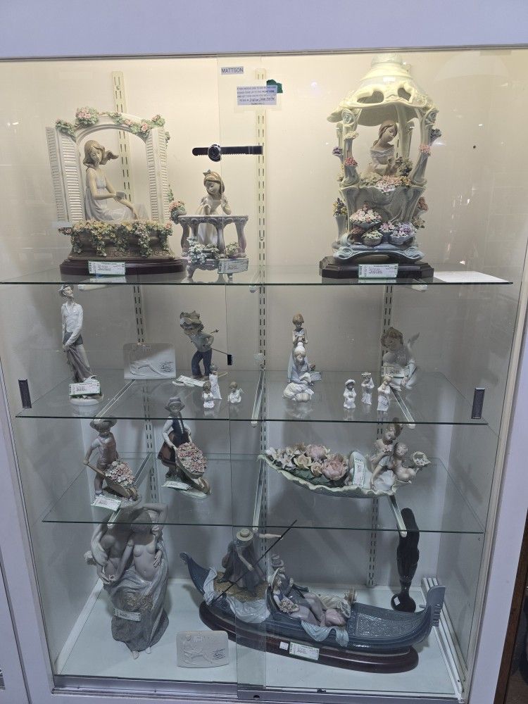 Lladro collection and bronze figures