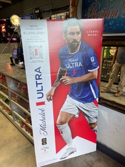 Michelob ultra Lionel Messi, FIFA cardboard stand
