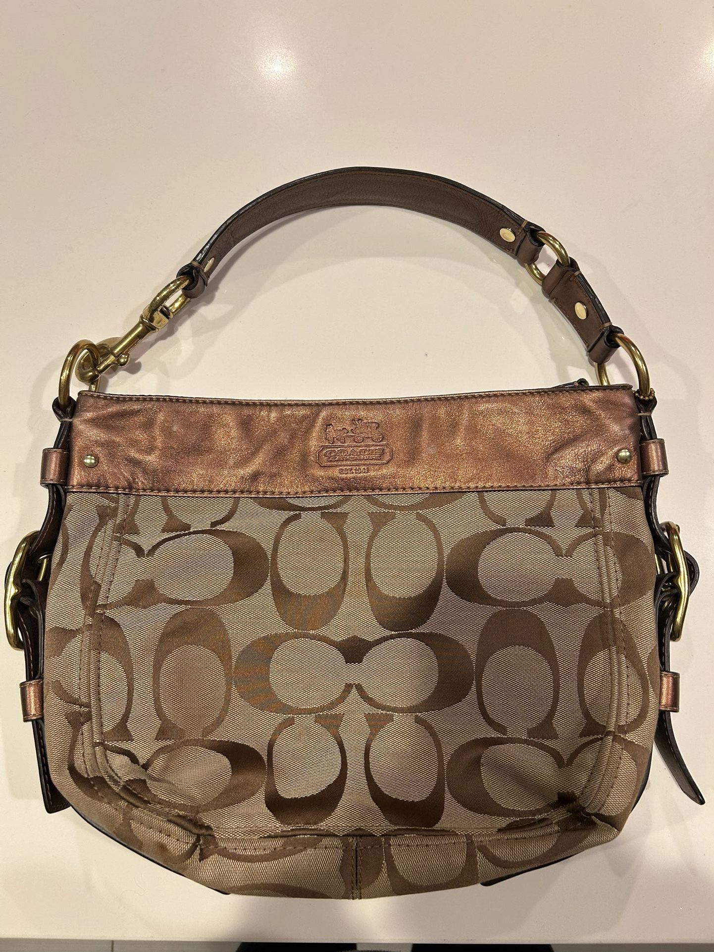 brown coach bag 