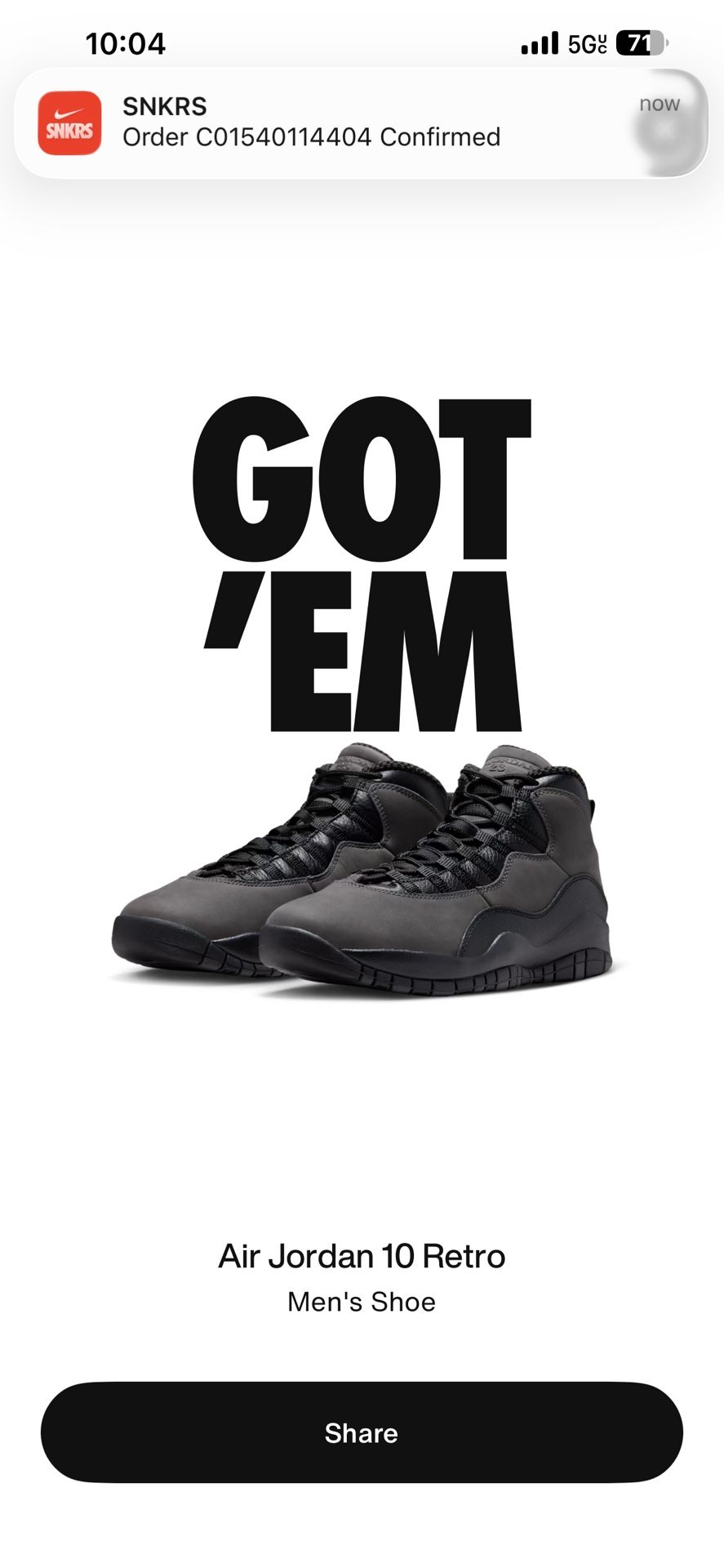 Jordan 10 Shadow Sizes 9 and 9.5 $300