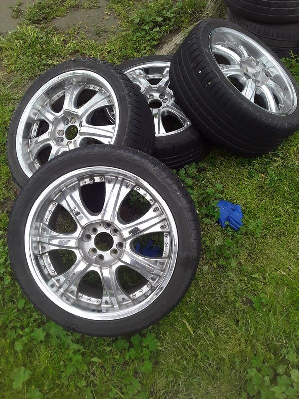 Custom 4 lug universal 18" rims that will fit any 4 lug car... for Sale