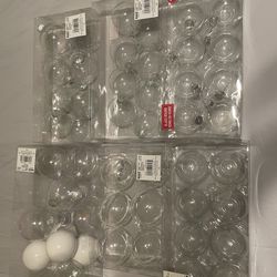 Clear craft ornaments