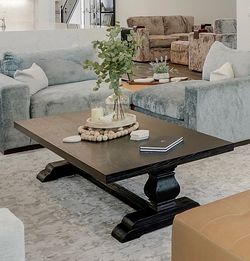 Arhaus Dark Oak Coffee Table