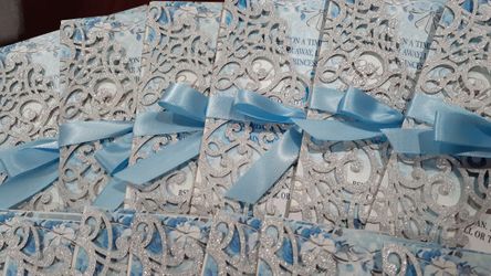 Quince birthday wedding invitations