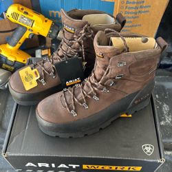 Ariat Boots WORK Men’s Linemen Ridge 6” GTX  Composite Toe Color- Butter Brown 