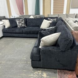 ♥️Valentine's Day SaleLAVERNETT CHARCOAL SECTIONAL SET