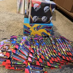 Pokemon Phantasmal Sleeved Packs and Pitch Black Booster Box
