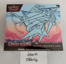 Pokémon Center Mega Evolution Chaos Rising Elite Trainer Box NEW/SEALED