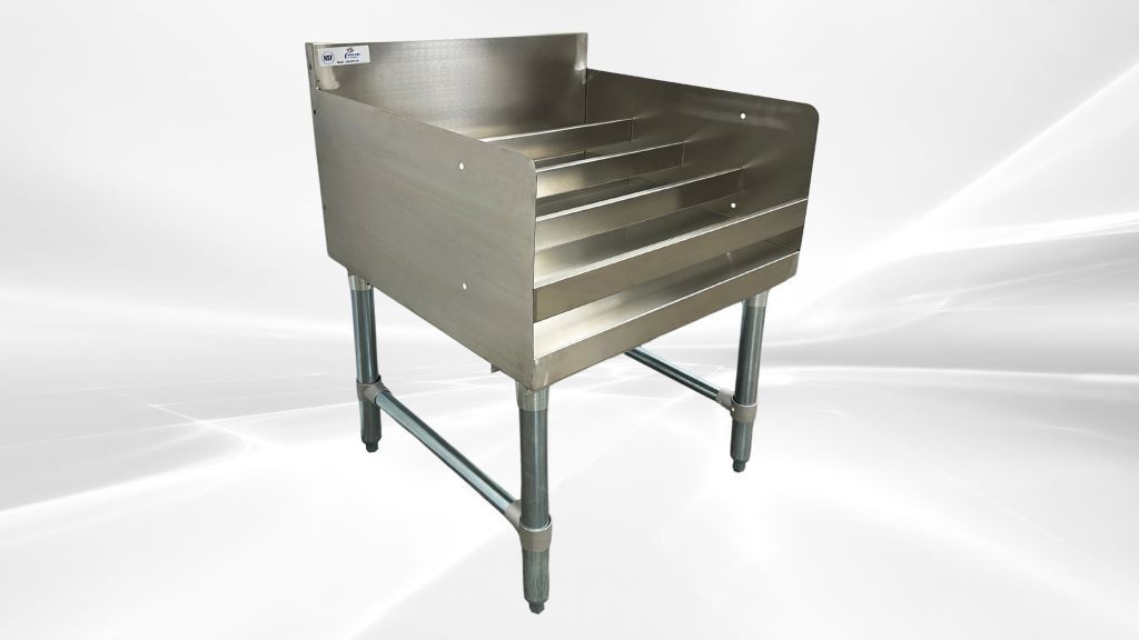 24 ins 4 Tiered Stainless Steel Liquor Display Rack LDR-2224-320

