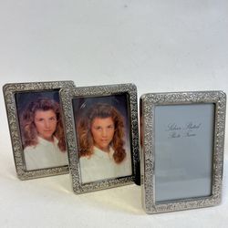 3Silver Picture Frames NWOT 