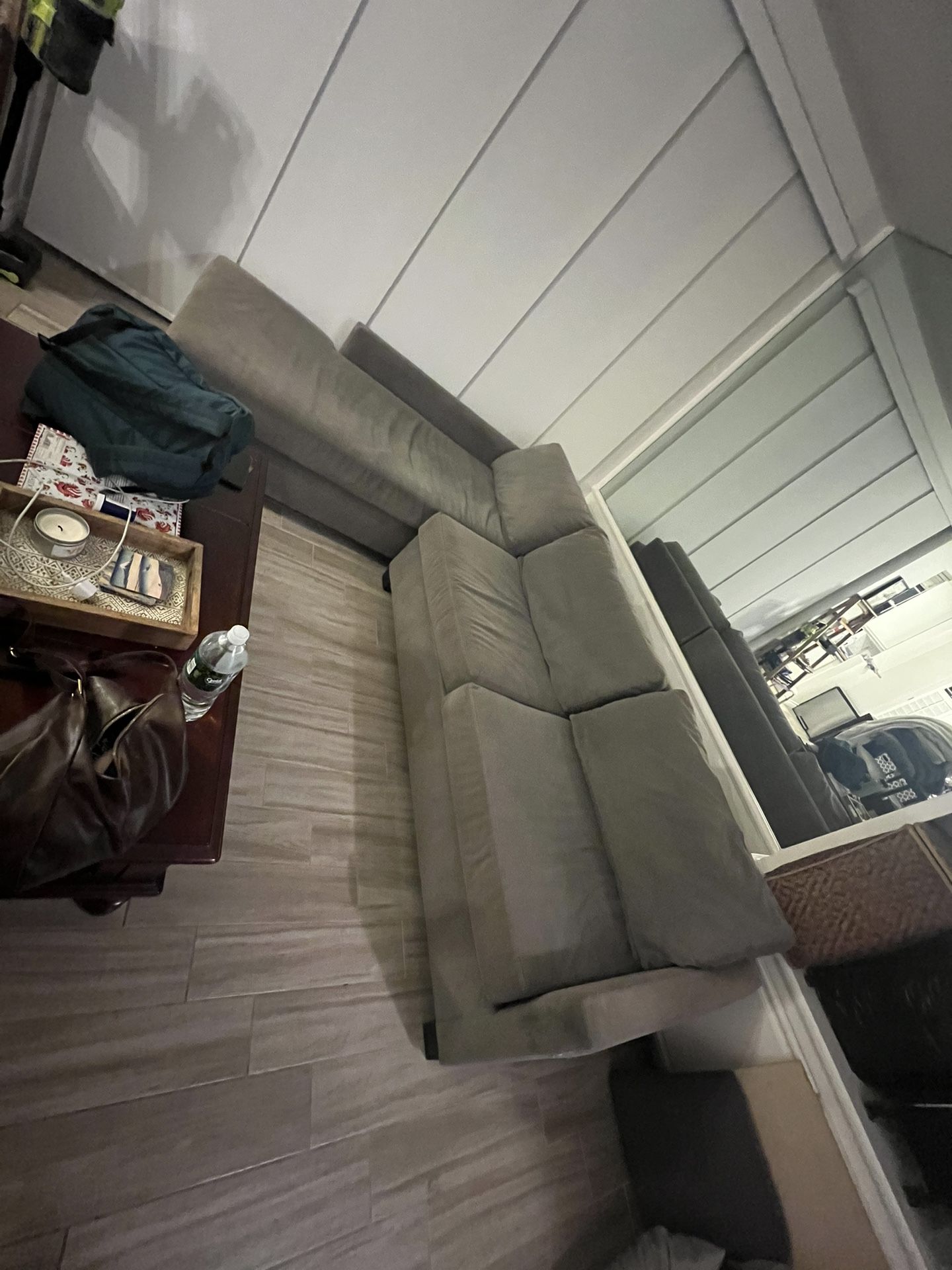 Grey Stain Resistant Couch