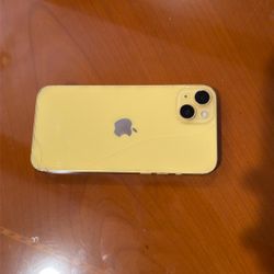 Yellow iPhone 14 Plus