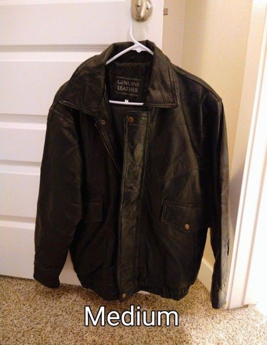 Men's Leather Jacket Medium