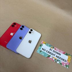 Apple IPhone 12 Mini 5G Unlocked - Only $1 Today Pay The Rest Later! 