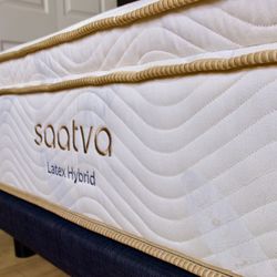 Organic Special!! King Saatva Latex Hybrid Mattress!! Like New!!