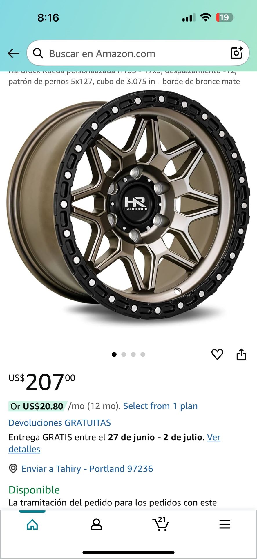 Set Of Wheels With Tires