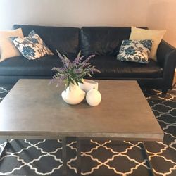 Z Gallerie Light Gray Coffee Table 50W x33D x17.5H