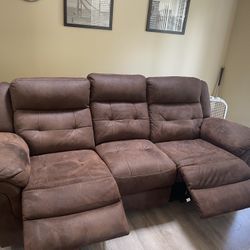 Couch and Love seat - Power Recline