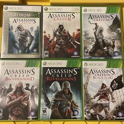 Huge Assassin's Creed Bundle! Microsoft Xbox 360 (6 Games)