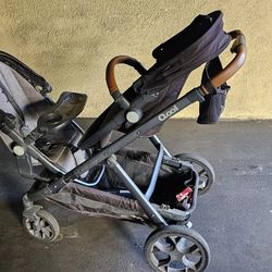 Joovy Qool Stroller with 2 Seats + Extras