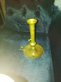 Antique Brass Candlestick Holder