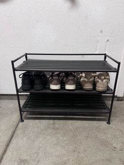 3-Tier Metal Shoe Rack