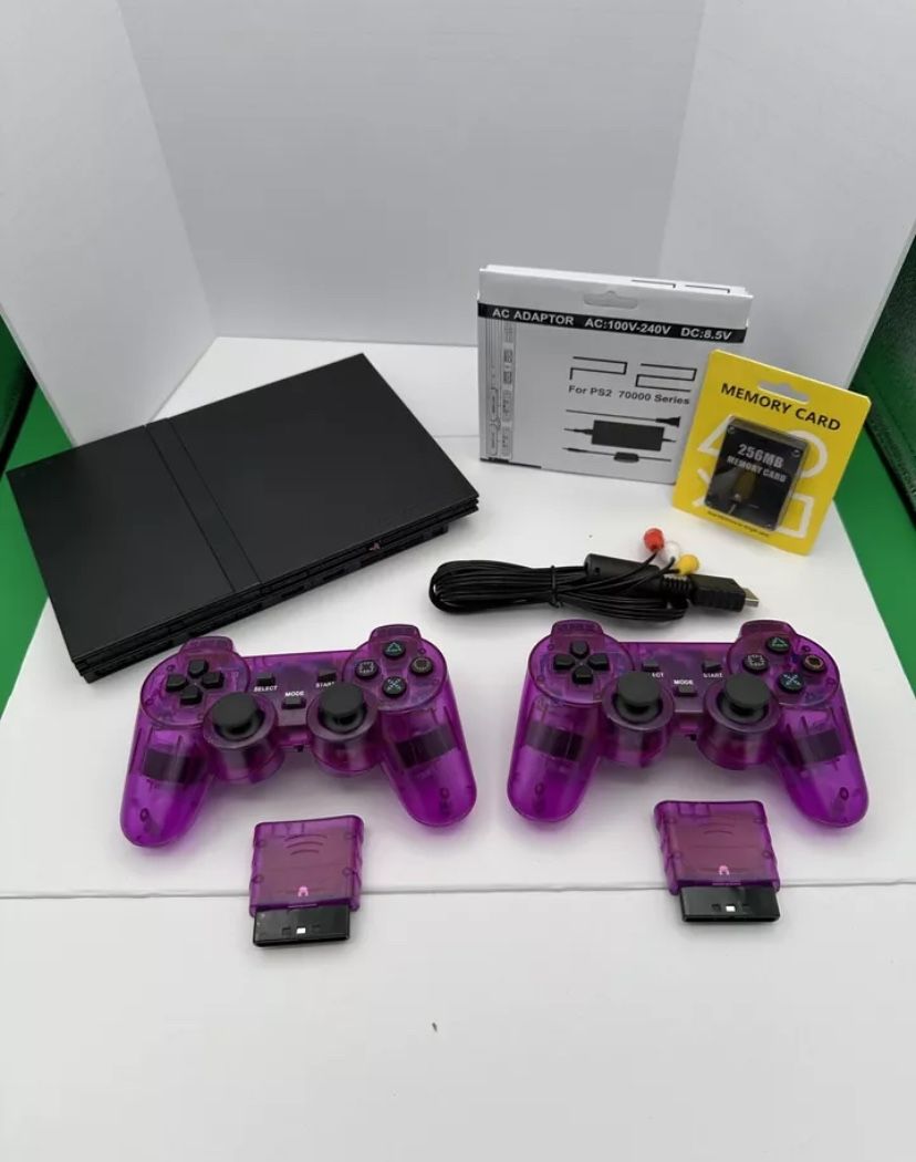 PlayStation 2 PS2 Console Slim USA Shipping MINT condition BUNDLE! + Accessories