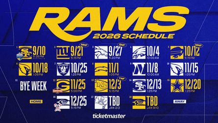 Rams tickets section 236 row 22 seats 9, 10