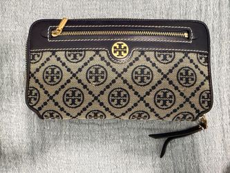 Tory Burch Monogram Zip Wallet