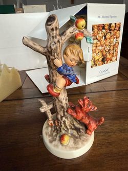 Goebel M.I. Hummel Figurine Boy in Apple Tree