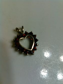 Garnet Heart Pendant( Jan. Stone