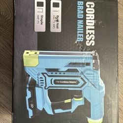 Cordless BRAD NAILER with 2x2.0 Ah Batteries, And Charger