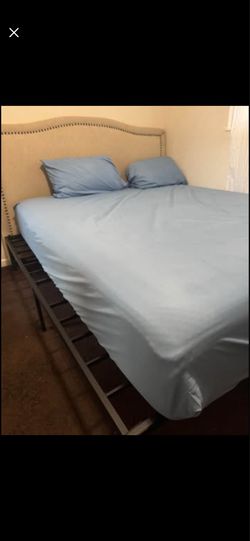 Cal king bed and frame