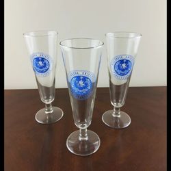 Three Villanova University Pilsner Glasses
