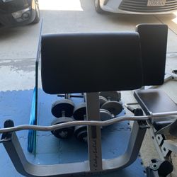 Preacher Curl Set With Bar