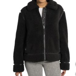 NWT Bearpaw Women's moto shearling jacket