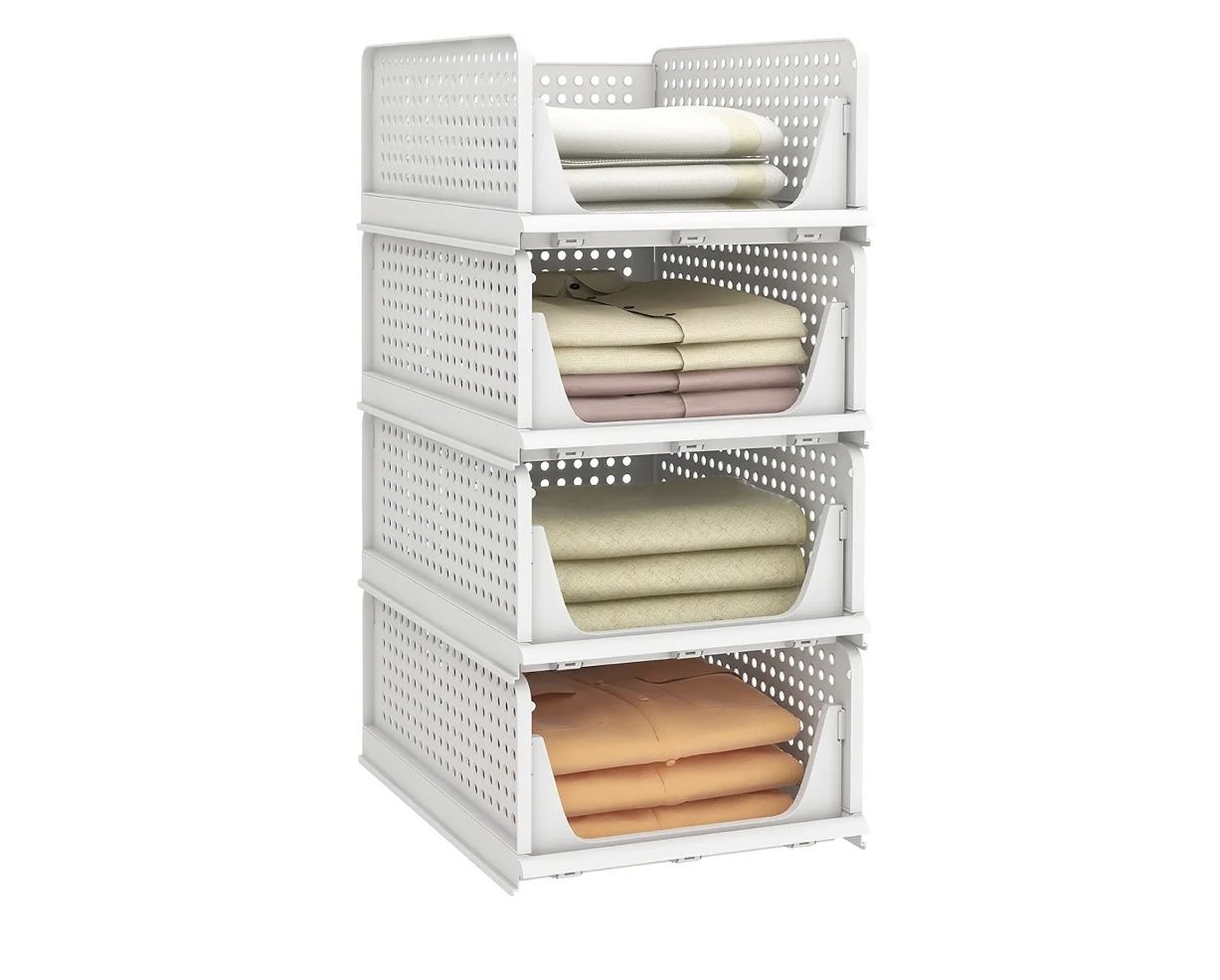 Stackable Plastic Storage Basket