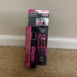 SMART LENS FLEXIBLE TRIPOD & BLUETOOTH SELFIE REMOTE BY TZUMI~PINK & BLACK~NIP