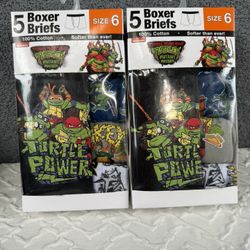 New In Box Boys Underwear Size 6