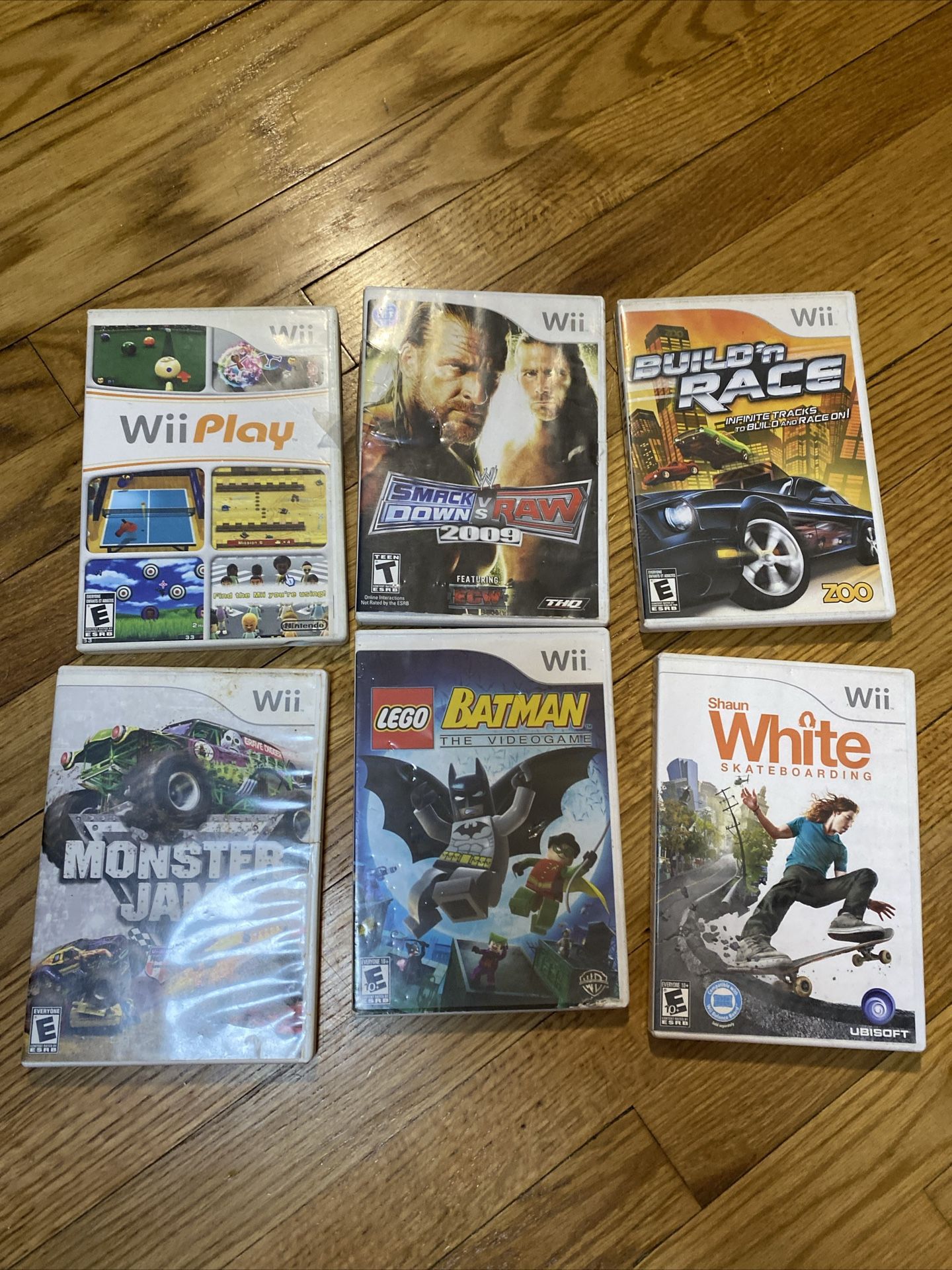 Nintendo Wii 6 game lot untested some have scratches all shown!