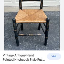 Wow, reduced for fast sale Vintage antique Hitchcock chair.