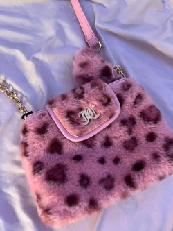 Juicy Couture pink leopard promo crossbody bag