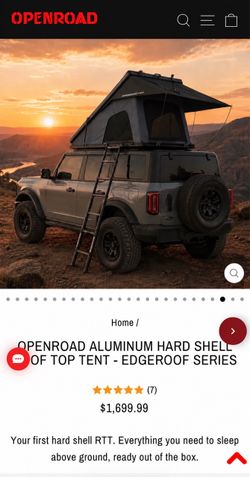 Hard shell Roof top tent