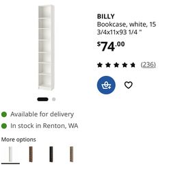 [moving sale] Ikea Billy bookcase/narrow/extention