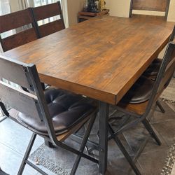 Rectangular Dinning Counter table 6 Chairs 