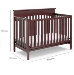 4-in-1 crib with mattress