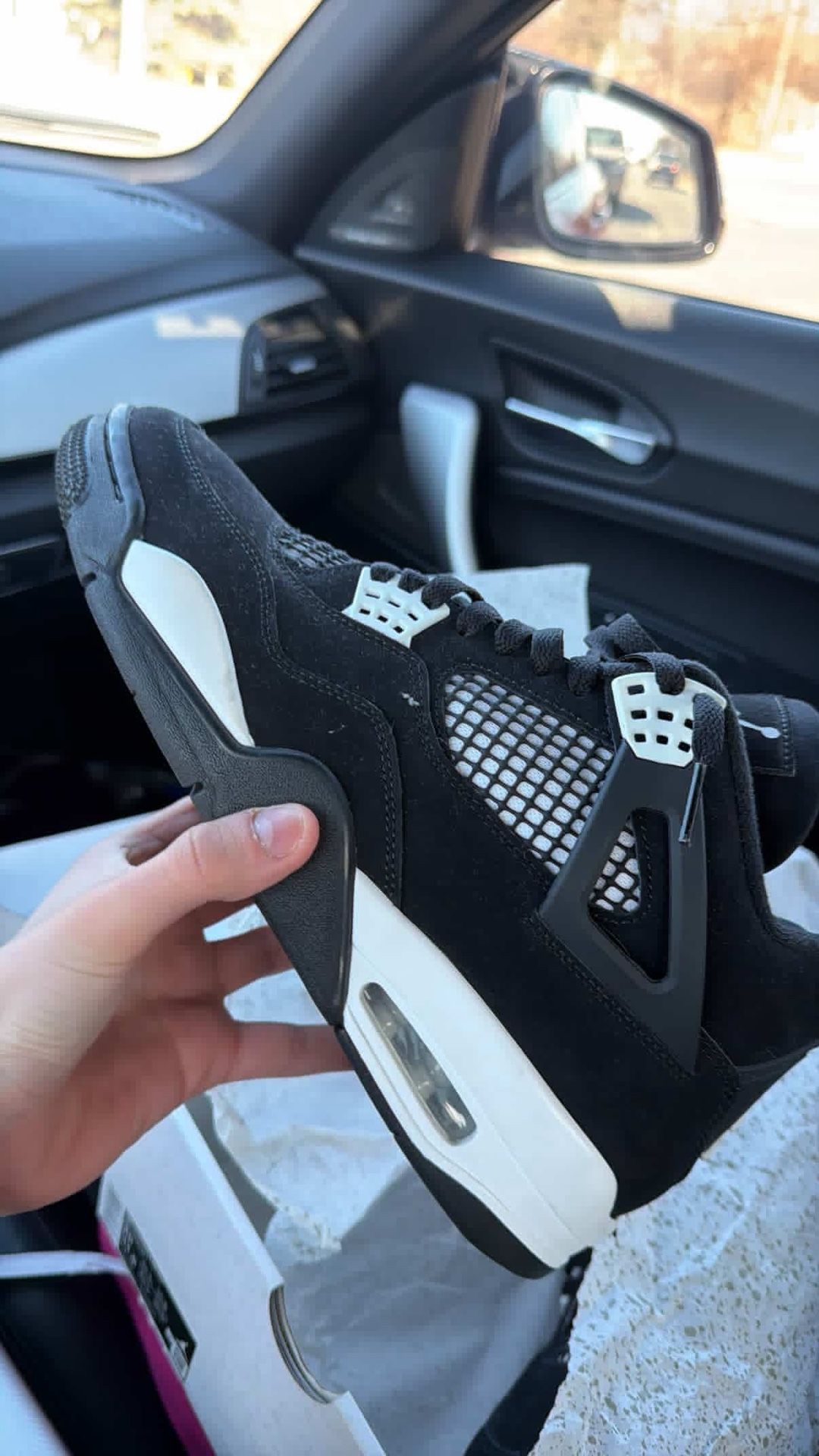 White Thunder Jordan 4