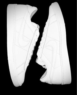 Nike BLACK Comme des Garçons Tennis Classic SP White/Black Leather Low Top